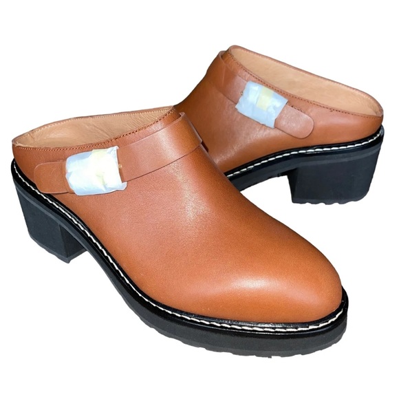 Madewell The Willa Convertible-Strap Mule Leather English Saddle - Picture 8 of 11